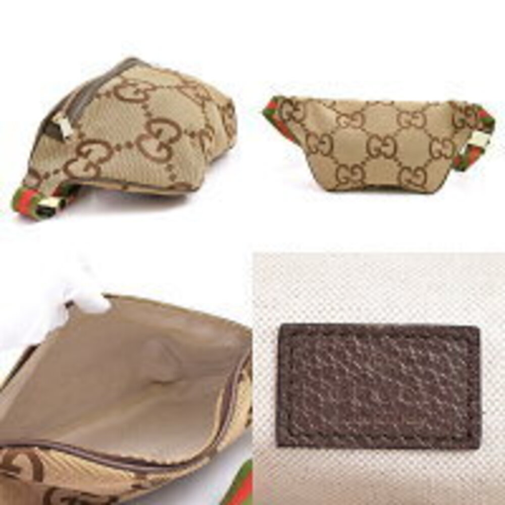 Gucci Jumbo GG Body Bum Crossbody Belt Bag Belt Canvas Brown - Picture 2 of 10